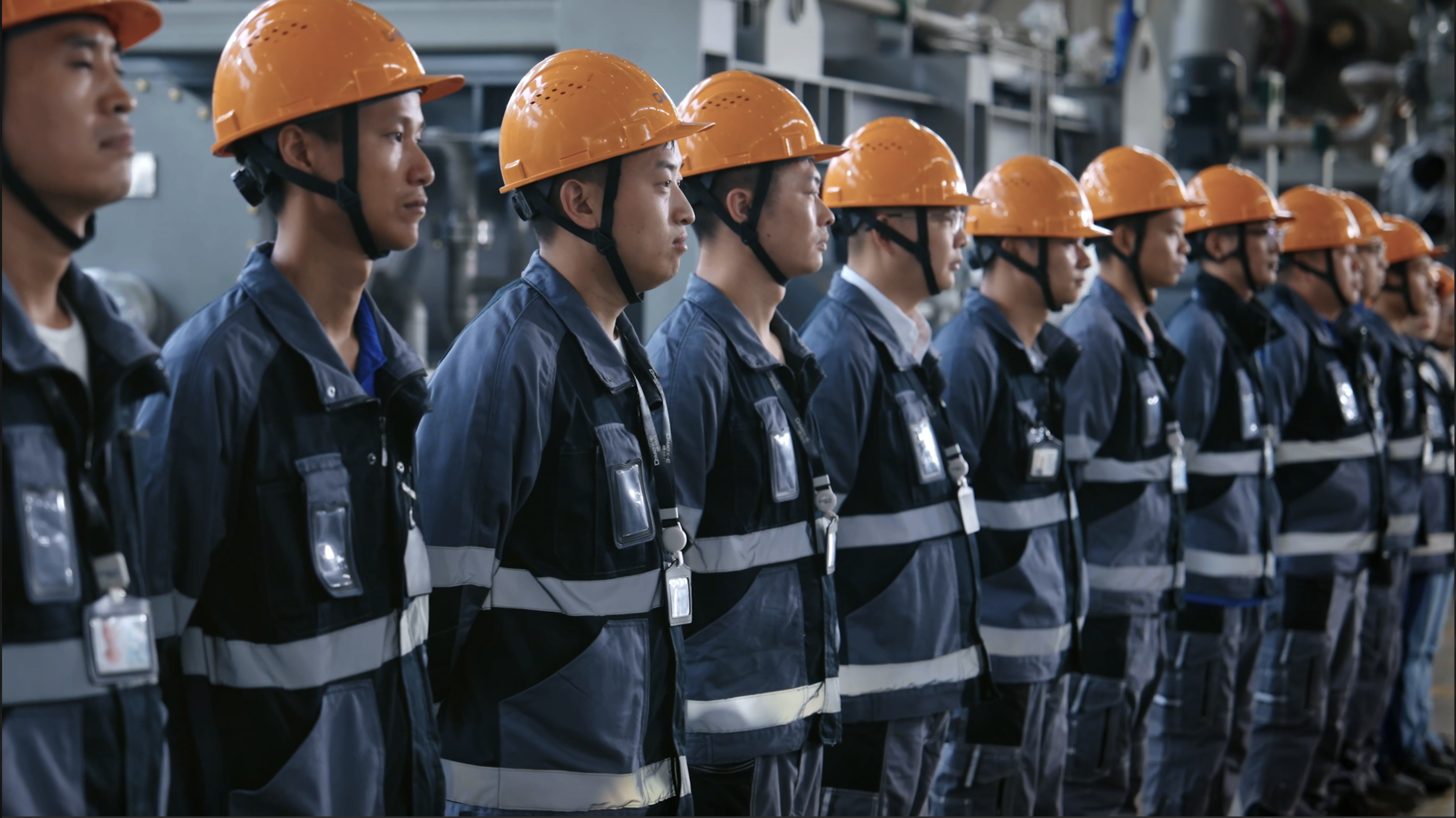 德玛仕现场工程师团队合影